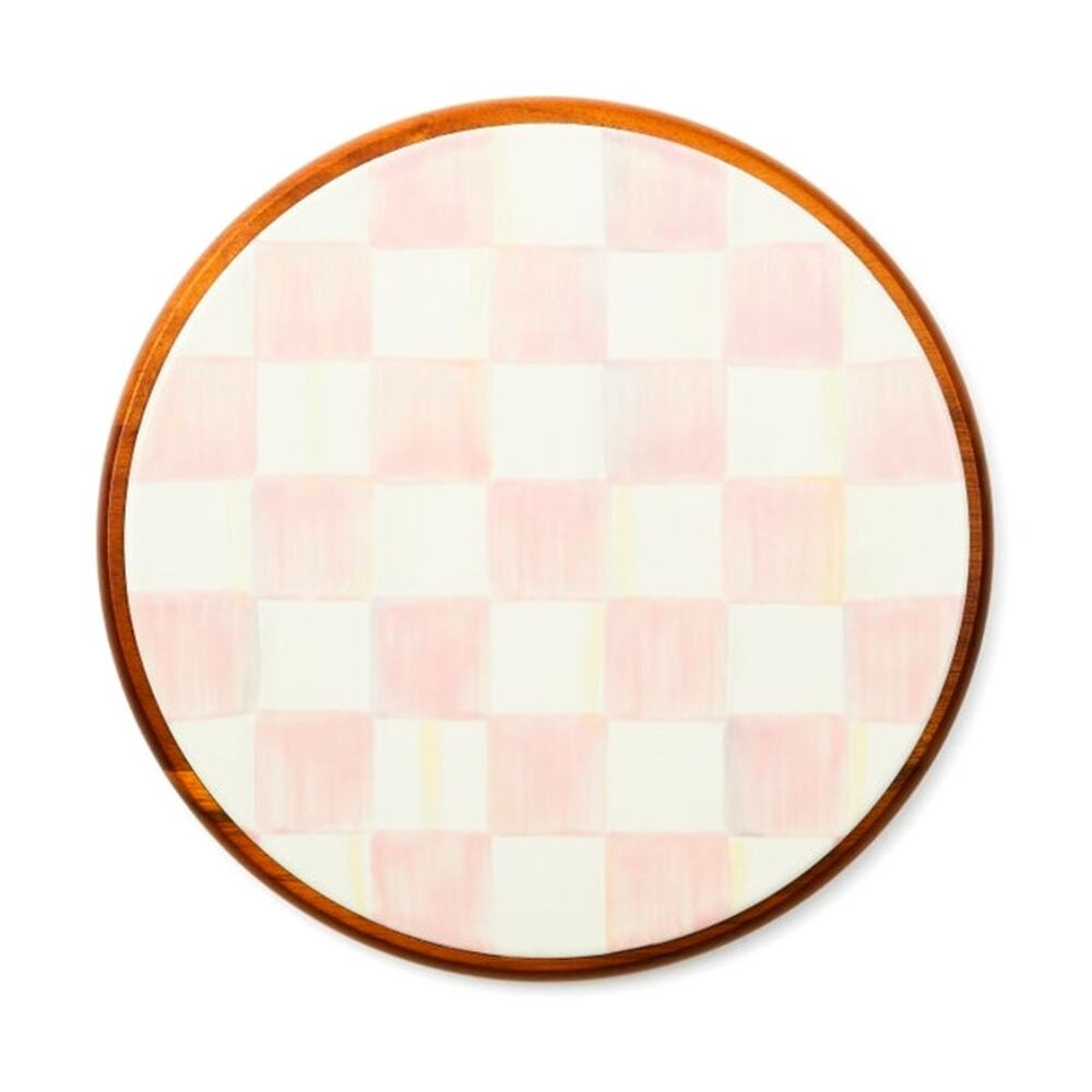 New Mackenzie-Childs Rosy Check Large Trivet